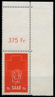 Saarland 1952 Nr 318Lo postfrisch SENKR PAAR X7841B2