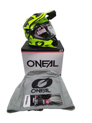 O'Neal Oneal Sierra R Crosshelm Motorradhelm Pinlock Endurohelm XL Schwarz-Gelb