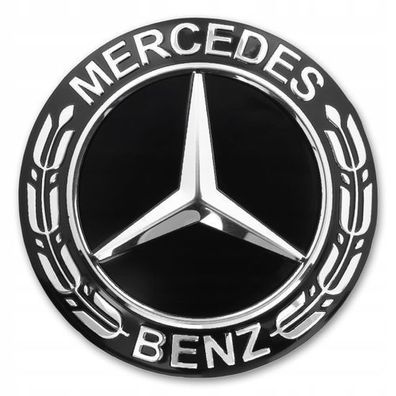 Selbstklebende Mercedes-logo-plakette Schwarz