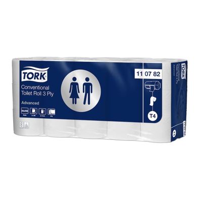 Tork 110782 extra weiches Kleinrollen Toilettenpapier Advanced T4 3-lagig | Karton (3