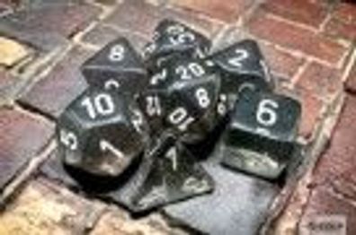 Translucent Smoke/ white d6 dice w/ numbers