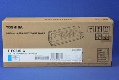 Toshiba T-FC34E-C Toner Cyan 6A000001524 -A