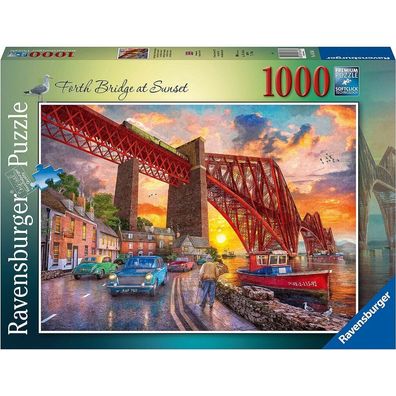Ravensburger Puzzle Forth Bridge bei Sonnenuntergang, Schottland 1000 Teile