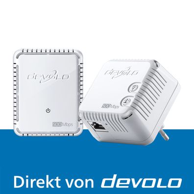 devolo dLAN 500 WiFi Starter Kit Powerline WLAN Verstärker 2x Adapter