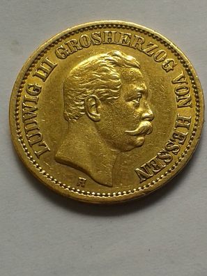 20 Mark 1987 Kaiserreich Hessen Ludwig III. 7,97g Gold - Erhaltung