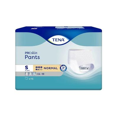 TENA Proskin Pants Normal Inkontinenzhose Gr. S | Packung (15 Stück) (Gr. S)