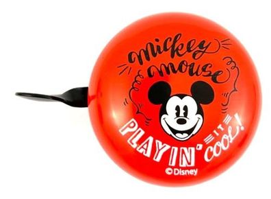 Disney 2-Klang Fahrradklingel "MICKEY RED", Ø 60mm, Retro Bell