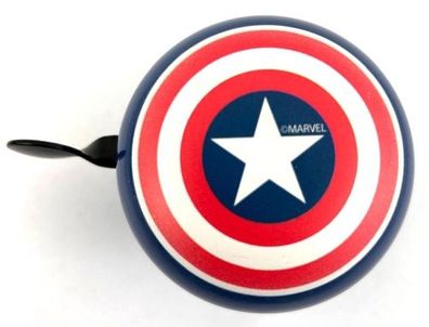Marvel 2-Klang Fahrradklingel "Captain America", Ø 60mm, Retro Bell