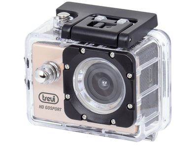 Trevi GO 2200 S2 Action Cam Camera Sportkamera mit Unterwassergehäuse Gold