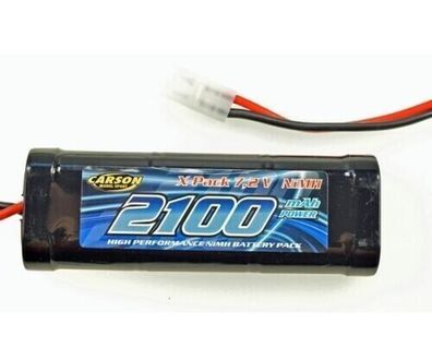 CARSON Akku Power Pack 9,6V 2100mAh 500608184 Fahrakku Tamiya