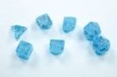 Luminary Sky/ silver d6 dice w/ numbers