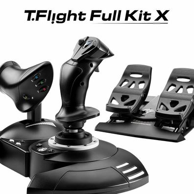 T. Flight Full Kit X (schwarz, T. Flight Hotas One + T. Flight TFRP Rudder Pedals)