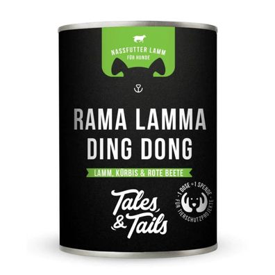 Rama Lamma Ding Dong - Nassfutter mit Lamm, 400 g - Tales & Tails