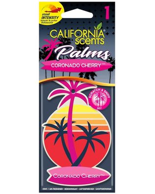 California Car Scents Palms Auto Lufterfrischer Duft-Palme Duftbaum Autoduft