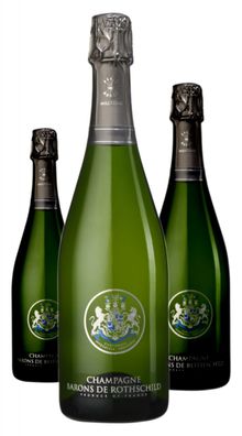 3 x Champagne Barons de Rothschild Brut – 2014