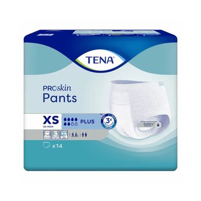 TENA Pants Plus Inkontinenzpants Gr. XS | Packung (14 Stück) (Gr. XS)