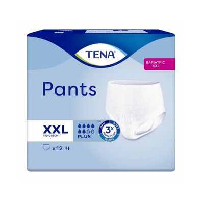 TENA Pants Bariatric Plus Inkontinenzhose für adipöse Menschen Gr. XXL | Packung (12