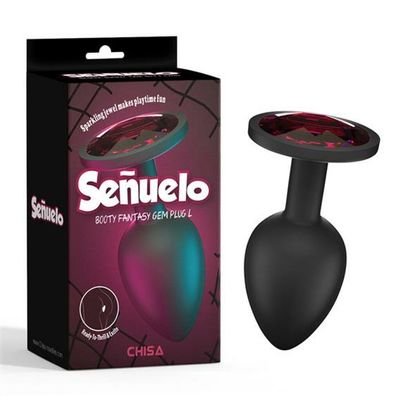 Señuelo Butt Plug mit Edelstein L