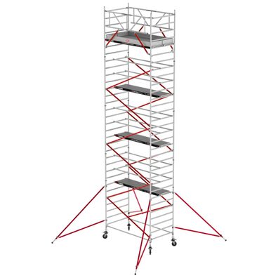 Altrex Fahrgeruest RS Tower 52 Aluminium mit Fiber-Deck Plattform 10,20m AH 1,35x1,8