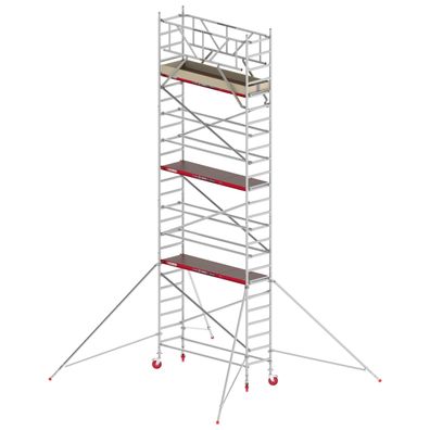 Altrex Fahrgeruest RS Tower 41 Alu mit Holz-Plattform 8,20m AH breit 0,75x2,45m