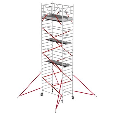 Altrex Fahrgeruest RS Tower 52 Aluminium mit Holz-Plattform 9,20m AH 1,35x2,45m