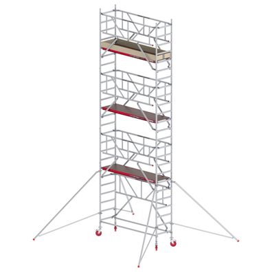 Altrex Fahrgeruest RS Tower 41-S Aluminium mit Safe-Quick und Holz-Plattform 8,20m A