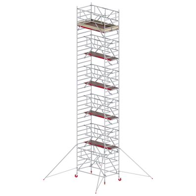 Altrex Fahrgeruest RS Tower 42-S Aluminium Safe-Quick mit Holz-Plattform 12,20m AH 1