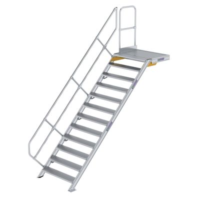MUNK Treppe mit Plattform 45EUR inkl. einen Handlauf, 1000mm Stufenbreite, 12 Stufen
