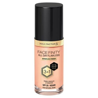 Max Factor Facefinity All Day Flawless 3In1 Foundation C50-Natural Rose 30ml