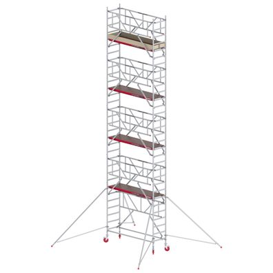 Altrex Fahrgeruest RS Tower 41-S Aluminium mit Safe-Quick und Holz-Plattform 10,20m