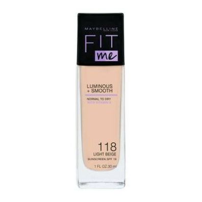 Maybelline New York Fit Me Luminous + Smooth Foundation 118 Hellbeige 30ml
