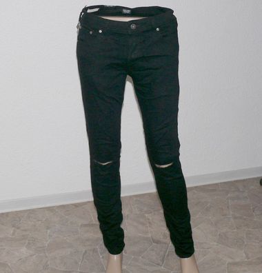 Jack & Jones Liam ORG AM 693 Skinny Fit Jeans Stretch Hose W 28 32 L 30 36 Black