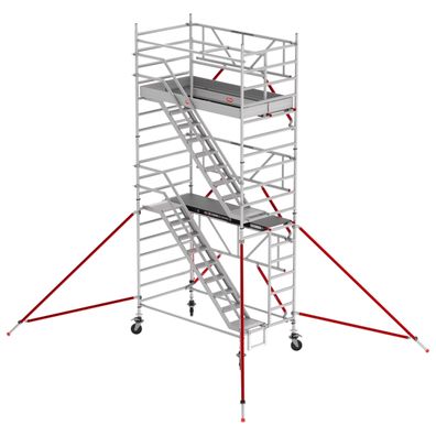 Altrex Treppengeruest RS Tower 53-S Aluminium Safe-Quick mit Holz-Plattform 6,20m AH
