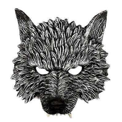 Tier Maske Wolf Erwachsene Tiermaske Raubtier Wildtier Halbmaske