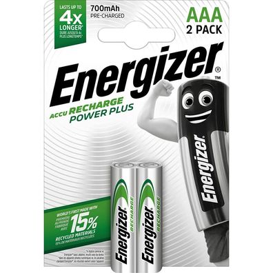 Energizer Power Plus Aaa Rechargeable Battery Nickel-Metal Hydride Nimh