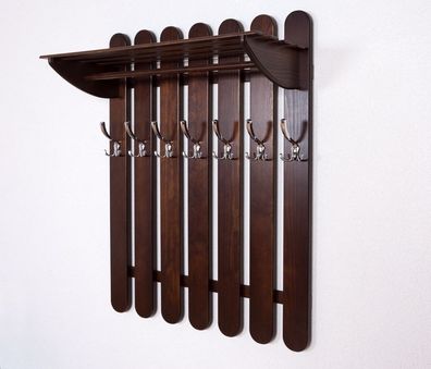 Garderobe Kiefer massiv Vollholz Walnussfarben Junco 346 ? Abmessung: 100 x 80 x