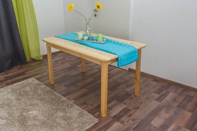 Esstisch Massivholz 001 (eckig) - Abmessung 75 x 130 x 80 cm (H x B x T)