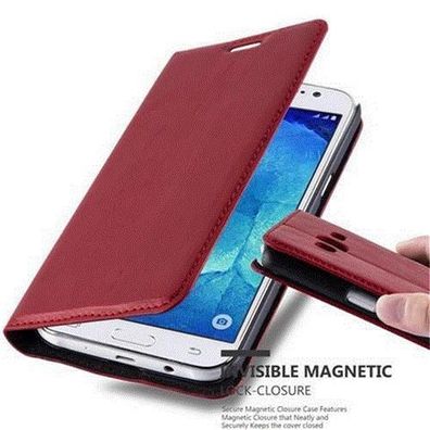 Cadorabo Hülle kompatibel mit Samsung Galaxy J5 2015 in APFEL ROT - Schutzhülle ...