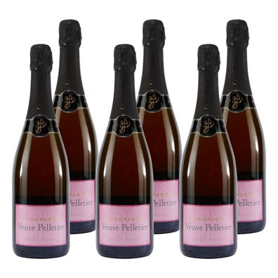 Veuve Pelletier Champagne Brut Rosé (6 x 0,75L)