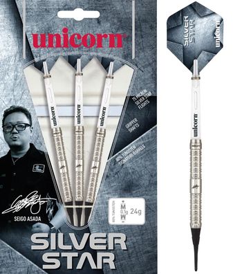 Unicorn Seigo Asada Silver Star Soft Darts, 23 Gr. / Inhalt 1 Stück