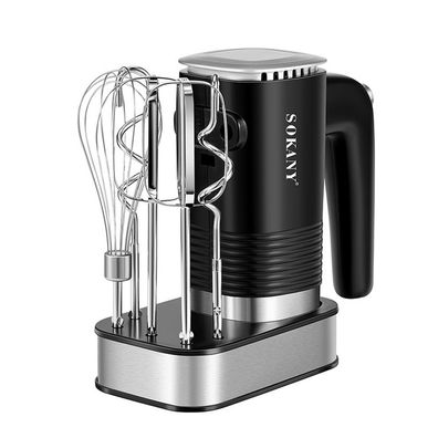 SOKANY 800W 3IN1 Handrührgerät Edelstahlkneter Handmixer Handrührer mit Sockel