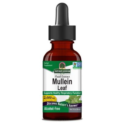 Nature's Answer, Mullein Leaf, Alcohol-Free, 2000mg, 30ml
