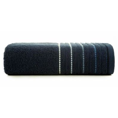 Handtuch Bedetuch Duschtuch 100% Baumwolle 70x140 cm Saunatuch gestreift marineblau