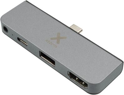 Xtorm USB-C Hub 4-in-1 Dockingstation grau