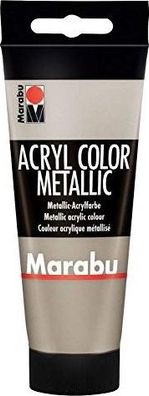 Marabu Acrylfarbe Acryl Color Metallic Taupe 748 Künstler Malfarbe Acrylmalen