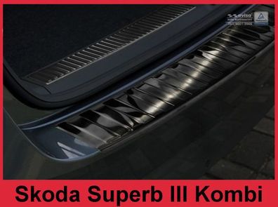 Ladekantenschutz | Edelstahl passend für SKODA SUPERB III combi 2015-2019, FL2019->
