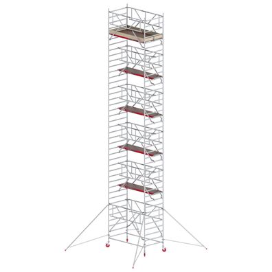 Altrex Fahrgeruest RS Tower 42-S Aluminium Safe-Quick mit Holz-Plattform 13,20m AH 1
