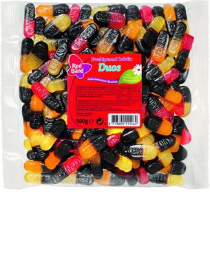 Red Band Fruchtgummi Lakritz Duos Family Beutel 500g