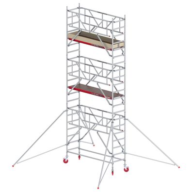 Altrex Fahrgeruest RS Tower 41-S Aluminium mit Safe-Quick und Holz-Plattform 7,20m A