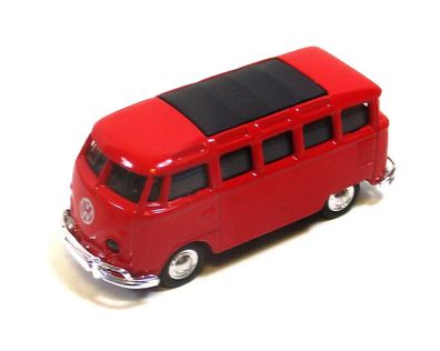 Schuco H0 1/87 VW T1 Samba Bus rot o. OVP (117/15)